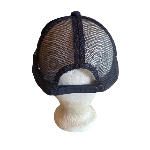 Skull Patch Black Trucker Hat Adjustable Snapback One Size Fits Most Mesh Backin - Picture 3 of 5